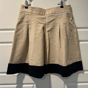 Banana Republic Pleated Two tone Preppy Academia School Girl Skirt Size 8 Women